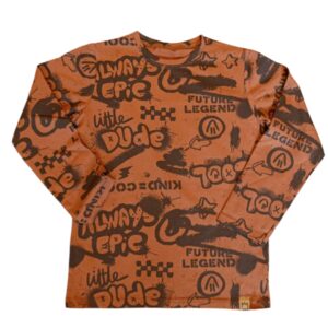 Long MIMI „Epic Dude Cool” - Brązowy, 104/110, MIMI