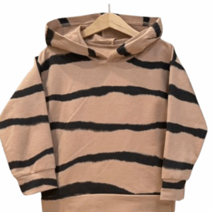 Bluza z kapturem „MIMI” kangurka - Beżowy, 104/110, MIMI