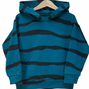 Bluza z kapturem „MIMI” kangurka - Morski, 116/122