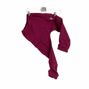 Spodnie bojówki „MIMI” delikatnie ocieplane - Bordowy, 104/110, MIMI